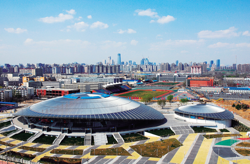 ”奥运会羽毛球艺术体操馆“